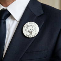 Ensemble de médailles personnalisées pour récompenses d'entreprise, badge de reconnaissance professionnelle en émail dur avec ruban pour les cadeaux de réunion annuelle des employés