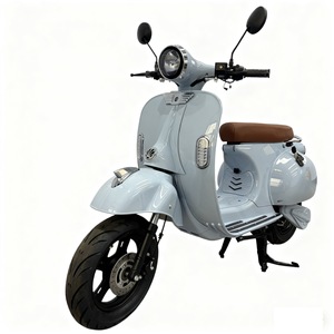 Scooter Eléctrico Retro de 1200W con Freno de Disco Delantero y Tambor Trasero, Suspensión Hidráulica, Batería de Plomo-Ácido de 60V - Product Image 2