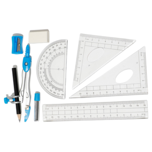 Set Géométrie 10 Pcs Rapporteur et Boussole Set <span class=keywords><strong>Maths</strong></span> et Règle Set pour Étudiants Fournitures de Classe et Ecole Boussole Outils Géométriques - Product Image 3