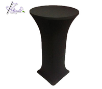 Top Dia 61/76/80cm rond haute nappe de Cocktail Spandex barre couverture de Table extensible nappe de fête
