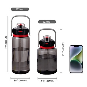 Botella de Agua Deportiva de Tritán de 45 oz con Pajita, Libre de BPA, a Prueba de Fugas, para Gimnasio y Fitness - Product Image 4