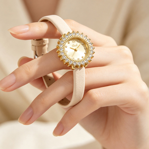 Reloj de Cuarzo para Mujer Sunflower con Diamantes Completos, Nuevo Diseño Simple - Product Image 4
