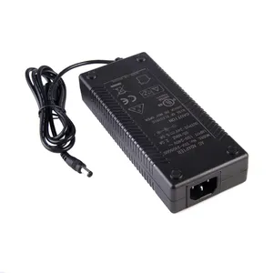 AC DC15ボルト8アンペアアダプターULCE SAA FCC GSETLスイッチング充電器アダプター120W、5.5 * 2.1mm DCチップ15v8a電源付き