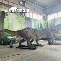 Modèle de dinosaure animatronique Carnotaurus réaliste de haute qualité pour l'amusement