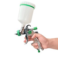 Pistol Semprot Cat Otomatis 1.4mm Nozzle Gravity Airbrush untuk Pengecatan Mobil