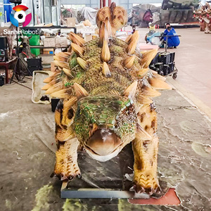 Ankylosaurus animatronique haut de gamme et réaliste pour le parc des dinosaures Dino World - Product Image 2