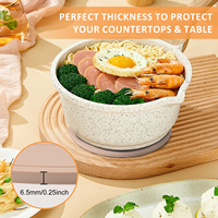 Sous-plat rond en silicone ODM, résistant à la chaleur, antidérapant, épaisseur 6,5 mm, protection pour comptoir de cuisine