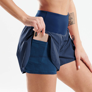 Pantalones cortos deportivos con bolsillos para mujer, ropa de secado rápido para gimnasio, Fitness, correr, Yoga, venta al por mayor, 2022 - Product Image 1