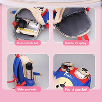 Sac à dos enfant 3D dessin animé personnalisé avec logo, respirant, léger, imperméable, pour la maternelle et l'école, usage quotidien