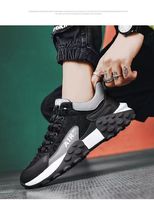 Chaussures de randonnée et de trekking pour homme, en daim, semelle épaisse, lacets, antidérapantes, sportives, athlétiques