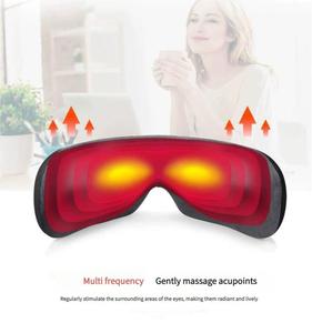<b>Wireless</b> Portable Dazzle Colour Visual Electric Powerful Relieve Eye Strain <b>Vibration</b> Silicone Contact 3D Acupoint Eye Massager - Product Image 2