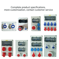 Boîte de distribution électrique portable multifonction universelle SFE IP65 personnalisable, résistante aux intempéries, avec multiprise et rallonge