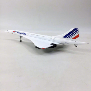 Modèle d'avion en métal moulé sous pression Air <span class=keywords><strong>France</strong></span> Concorde à l'échelle 1/200 <span class=keywords><strong>de</strong></span> 30 cm, cadeau <span class=keywords><strong>de</strong></span> collection avec trains d'atterrissage - Product Image 5