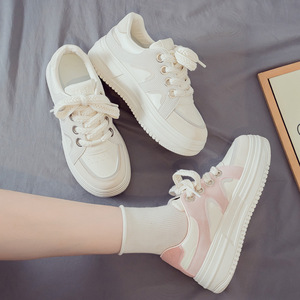 Nuevos Zapatos Versátiles Estilo Dad para Mujer con Tacones Gruesos y Elevados, Transpirables, a la Moda, para Primavera y Otoño, Envío Directo Internacional - Product Image 4