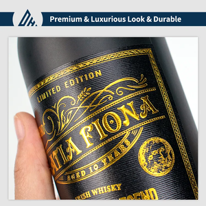 Impresión UV, adhesivo cosmético personalizado, lámina de oro, etiqueta de logotipo de botella de vidrio de Perfume para negocios - Product Image 5