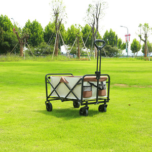 Chariot pliable robuste pour le camping, chariot de transport extérieur, chariot de plage, chariot de voyage pliable - Product Image 3