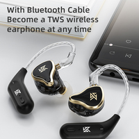 KZ ZAS 7BA 1DD 16 Driver Hybrid In-ear Earphone Metal HIFI Headset Musik Sport KZ ZAX ZS10 PRO AZ09