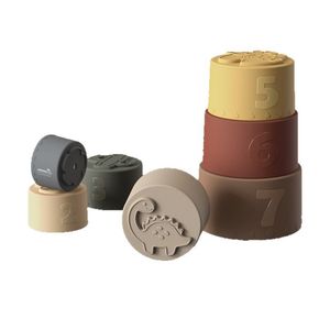 新款婴儿堆叠玩具儿童早期学习积木食品级硅胶儿童益智玩具 - Product Image 5