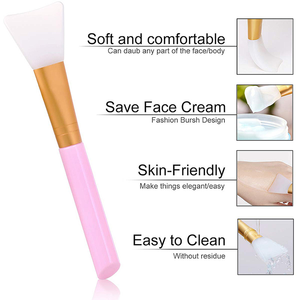 Custom Logo Silicone Brush Soft Silicone Face Mud Applicator Safe and Reliable Facial Mask Beauty Tool Washable and Reusable - Product Image 3