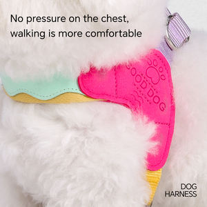 Arnés de Pecho para Cachorros en Forma de Y, Sin Tirones, Ligero, Colorido, Arnés para Perros Pequeños, Chaleco para Cachorros con Forma de Silla de Montar a Prueba de Escape - Product Image 3