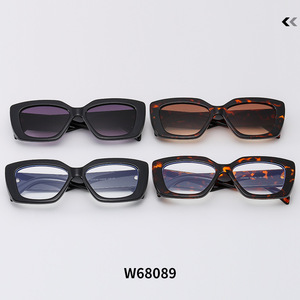 Lunettes de soleil rectangulaires rétro à monture intégrale, anti-lumière bleue, UV400, unisexes, décontractées, lunettes de mode pour adultes - Product Image 5