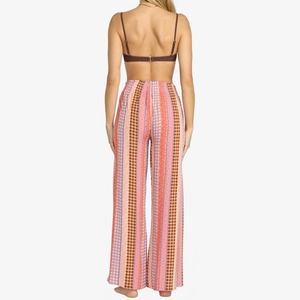 ชุดเซ็ตสองชิ้น เสื้อทรงบอดี้สูทพิมพ์ลายฮาวายฤดูร้อน กางเกงขายาวทรงหลวมผ้าเรยอนสั่งทำพิเศษ แบรนด์หรู - Product Image 6