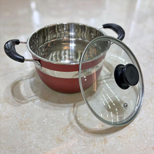 Batterie de cuisine 12 pièces en acier inoxydable pour cuisson à induction, comprenant poêle à frire, marmite à soupe, casserole à lait - Product Image 4