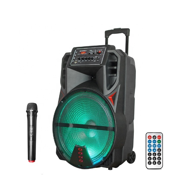 Guangzhou Factory OEM/ODM Manufacturer 10/15 Inch Inch Portable Party DJ Wireless Trolley Speaker