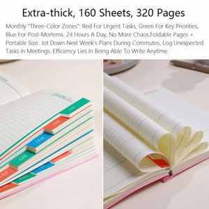 2026 Custom A5 Notebook with Logo Daily Planner <b>Journal</b> Agenda Notebook Featuring Leather Cover - Product Image 3