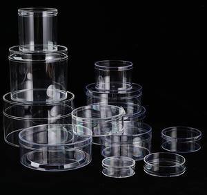 Vente en gros Boîte ronde en plastique jetable transparente pour bonbons Party Favors et le stockage de cadeaux - Product Image 1