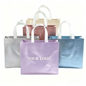 ถุงช้อปปิ้งแบบพกพา PP Non-Woven ย่อยสลายได้ รีไซเคิลได้ ใช้ซ้ำได้ สำหรับบรรจุภัณฑ์เสื้อผ้าและโปรโมชั่น - Product Image 1