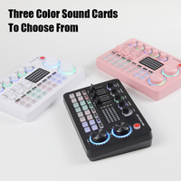 Carte son live professionnelle M1 avec Bluetooth, mixeur audio et changeur de voix pour le streaming, le podcasting et les jeux sur téléphone/PC