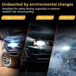 Phares LED de voiture H1 H7 9005 9006 880 881 3570 à puce, lampe de conduite étanche IP67 12V 140W 10000 Lumens 6000K, ajustement universel - Product Image 4