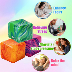 Jouets Squishy, balles anti-stress à presser pour enfants de 5 à 7 ans, adultes, soulagement de l'anxiété, TDAH, autisme, matériau TPE - Product Image 5