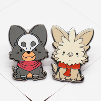 Épinglette en métal plaqué personnalisée avec un design de dessin animé mignon, épinglette en émail dur personnalisée avec impression sur écran