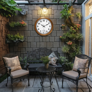 <strong>Factory</strong> Customized 16 Inch European Retro Outdoor Waterproof Hanging Mute <strong>Clock</strong> Decorative Quartz <strong>Clock</strong> - Product Image 4