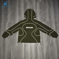 Veste de sport BENTURA personnalisée avec bandes réfléchissantes de 3 m, capuche élastique, coupe-vent, légère, en nylon de haute qualité, fermeture éclair
