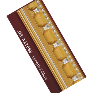 Heiße Polyurethan geschnitzte Ecke dekorative <span class=keywords><strong>PU</strong></span>-<span class=keywords><strong>Schaum</strong></span> flache Krone Gesims Gips von modernen Paris Säulen Designs - Product Image 3