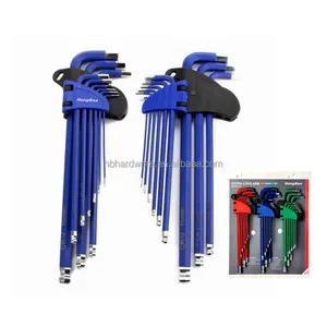 Hình Lục Giác Allen Key Set 9 Mảnh Hình Lục Giác Trong Tất Cả Các Kích Thước Tiêu Chuẩn Rustproof Và Ổn Định Góc Key Hex Bóng End Sae Metric L Hex Key Set