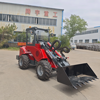 China 4WD Gelenkiger Frontlader DY1150 Kompaktes Design Kleiner Teleskoplader