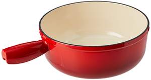 Pot à fondue au chocolat en <span class=keywords><strong>fonte</strong></span> émaillée personnalisé, <span class=keywords><strong>caquelon</strong></span> à fondue au fromage, ustensiles de cuisine traditionnels suisses, ensemble à fondue - Product Image 6