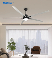 Ventilateur plafon design pop moderne 72 en grand 5 longues pales en bois extra larges moteur à courant continu ferme sele seeling ventilateur de plafond