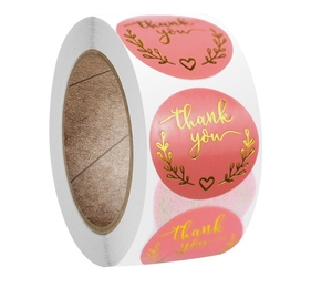 Roll Thank You Stickers Custom - Product Image 1