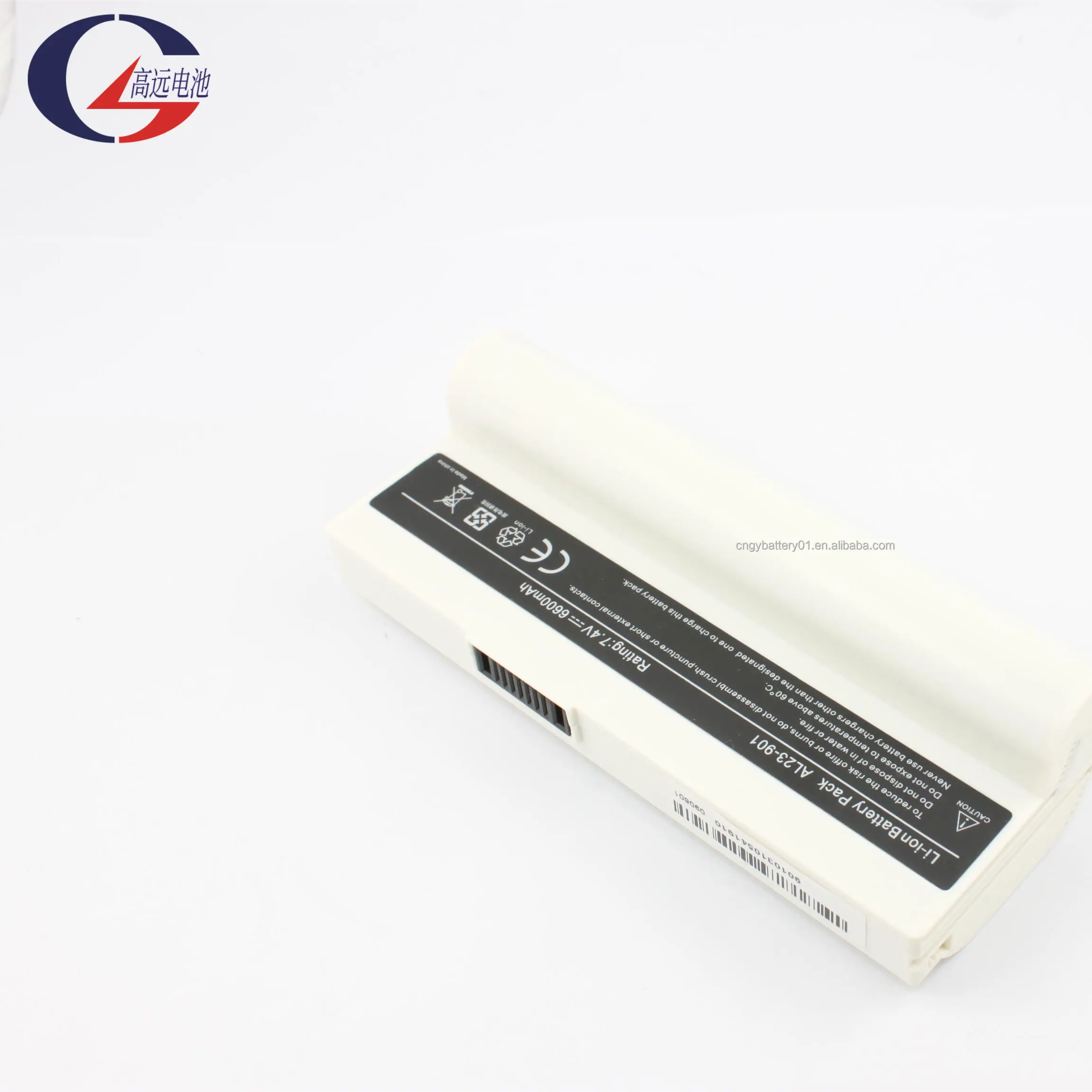 Batteria sostitutiva per laptop per Asus AL23-901 EEE PC 901, 904HD, 1000HA, 1000 bianco nero