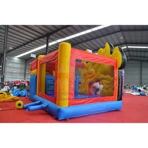 Château gonflable commercial à thème de dessin animé avec toboggan, en PVC durable, pour fêtes d'enfants, événements en extérieur, <span class=keywords><strong>location</strong></span>, certifié CE - Product Image 5