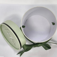 Boîte en carton cylindrique ronde de luxe personnalisée pour parfum carton ondulé avec revêtement éponge ruban décoratif emballage élégant