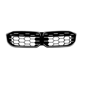 Bmw 3 Series G20 G21 2023 Starry Sky <b>Led</b> Grille Modification Front Bumper ABS Plastic All Black With <b>Lights</b> - Product Image 5