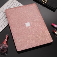 Coque de protection mate douce au toucher pour MacBook Air/Pro 13/14/15,4/16 pouces, autocollant en cuir PU