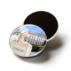 Aimant de réfrigérateur souvenir de Varsovie personnalisé avec impression sur métal, prix de gros - Product Image 4