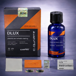 Restaurador de Molduras Transparentes CARPRO DLUX, Revestimiento Resistente a los Rayos UV para Superficies Exteriores de Automóviles, Aplicación Rápida, Protección de 10 Años - Product Image 1
